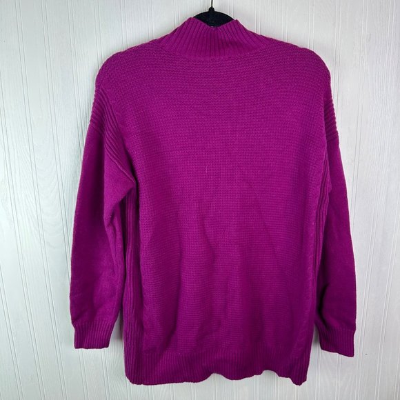 Talbots Purple sweater size Medium Long sleeve Wool Blend - Picture 1 of 4